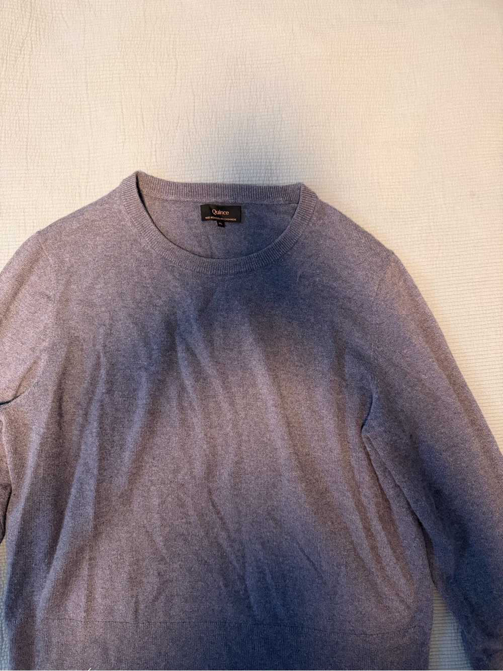 Quince Crewneck Sweater in faded denim - cashmere - xl